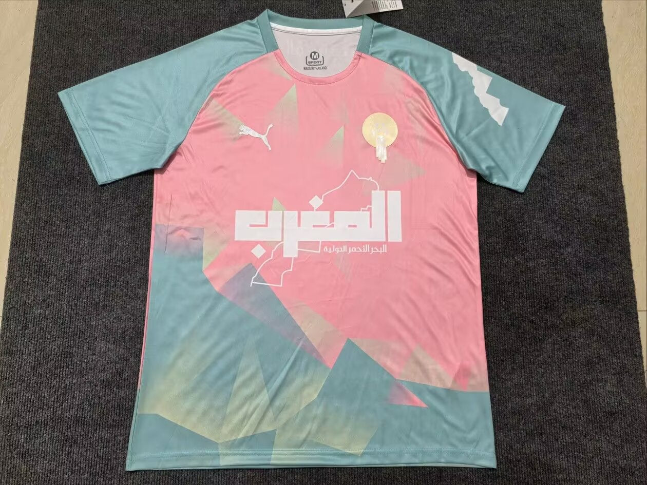 Camisola Nacional Morocco 2025/2026 - Blue & Pink Special Edition