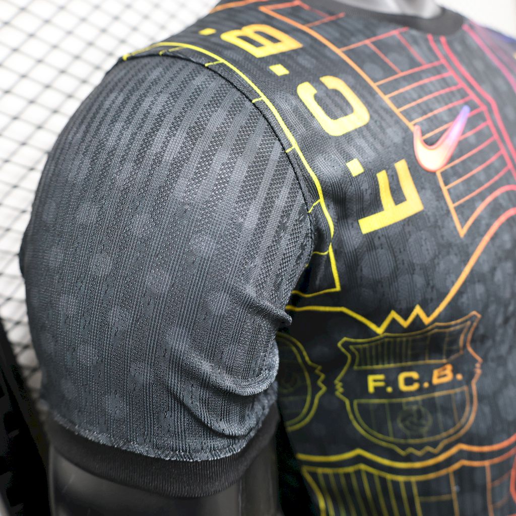 Camisola Barcelona 2025/2026 - Preto Edição Especial Multicolor